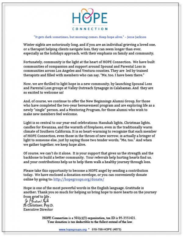 Two Ways To Help HOPE Connection Today HOPE Connection